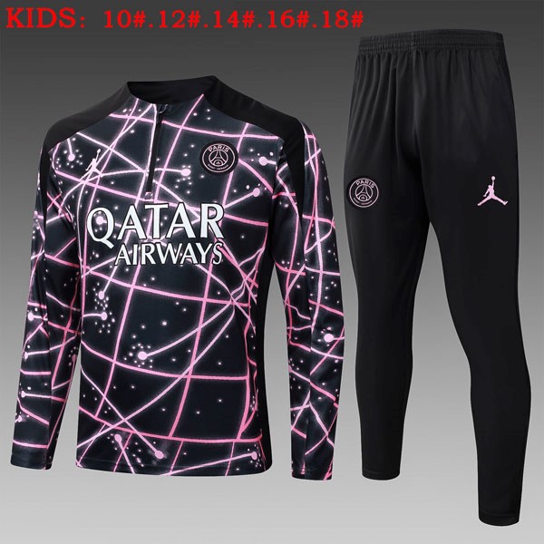 Ninos Sudadera De Training PSG 2025-2026 Negro Rosa 3